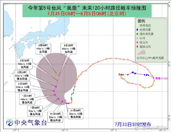 原来"奥鹿"在2天之内顺利度过危机,完成逆袭 将台风玫瑰吞并;紧接