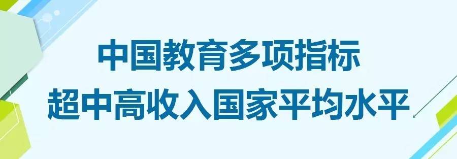 党的十八大以来,我国教育事业总体发展水平已经进入世界中上行列