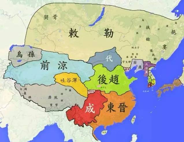 五胡十六国地图