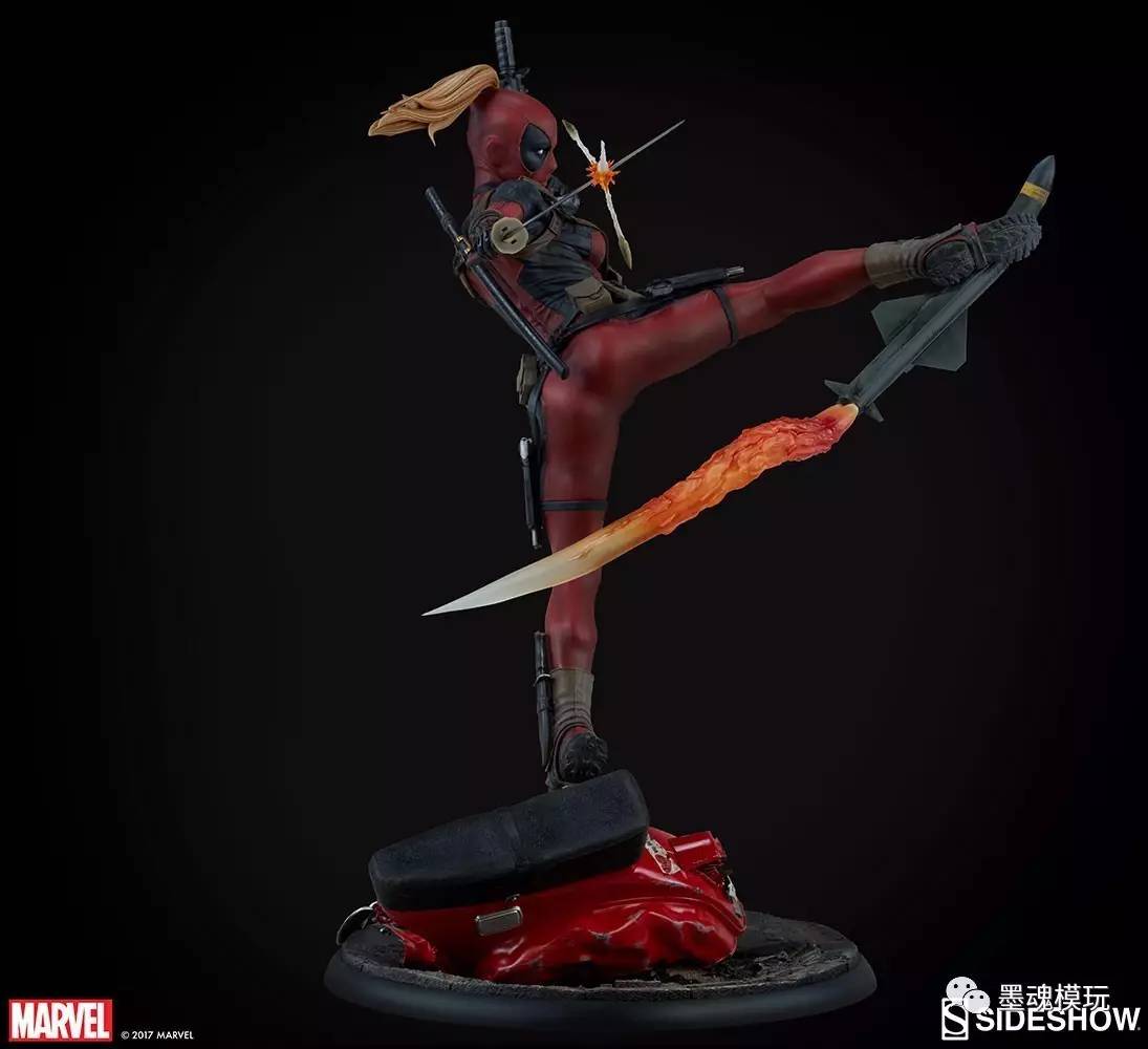 sideshow新品30054622寸女死侍ladydeadpoolpf雕像300546