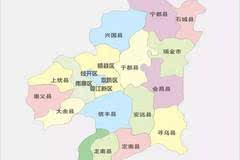 赣州地图火了,赣县,章贡,南康,于都整个赣州都在疯传!图片