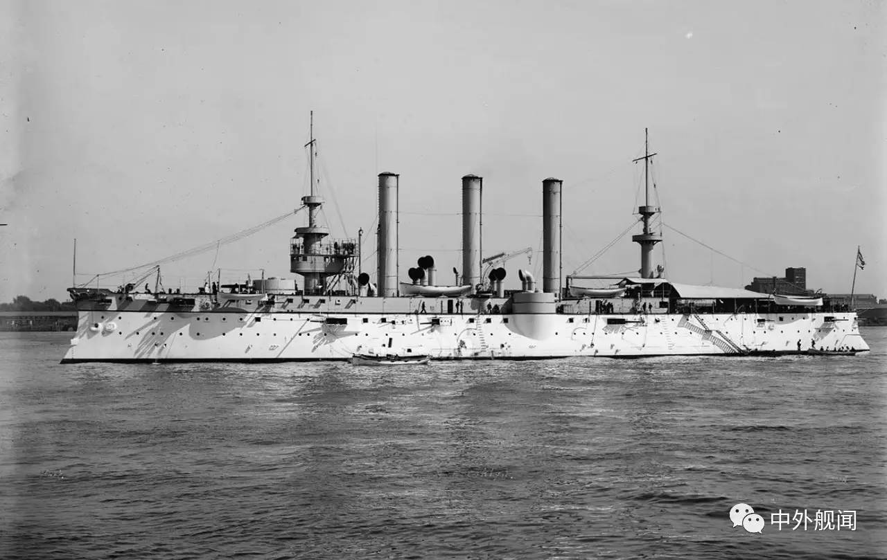舰闻老照片美国海军布鲁克林号装甲巡洋舰