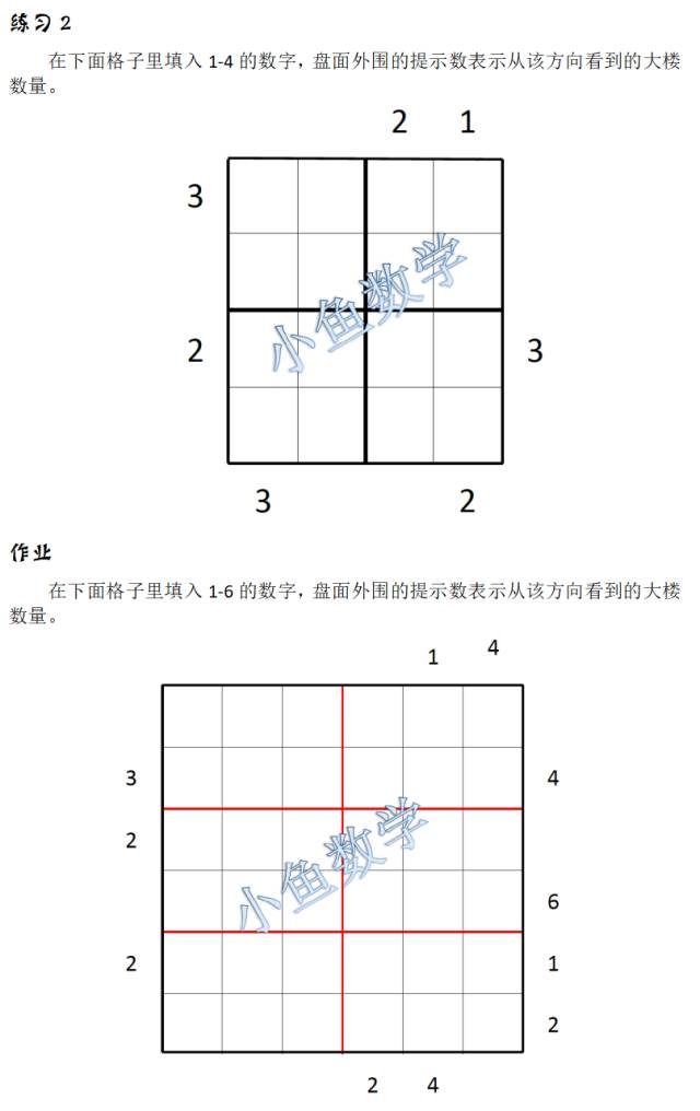 花样数独玩一夏 第五讲 视·界—摩天楼数独