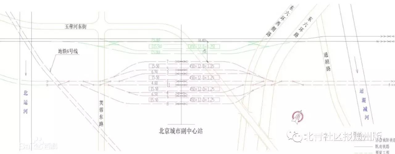 北京城市副中心站车站平面图