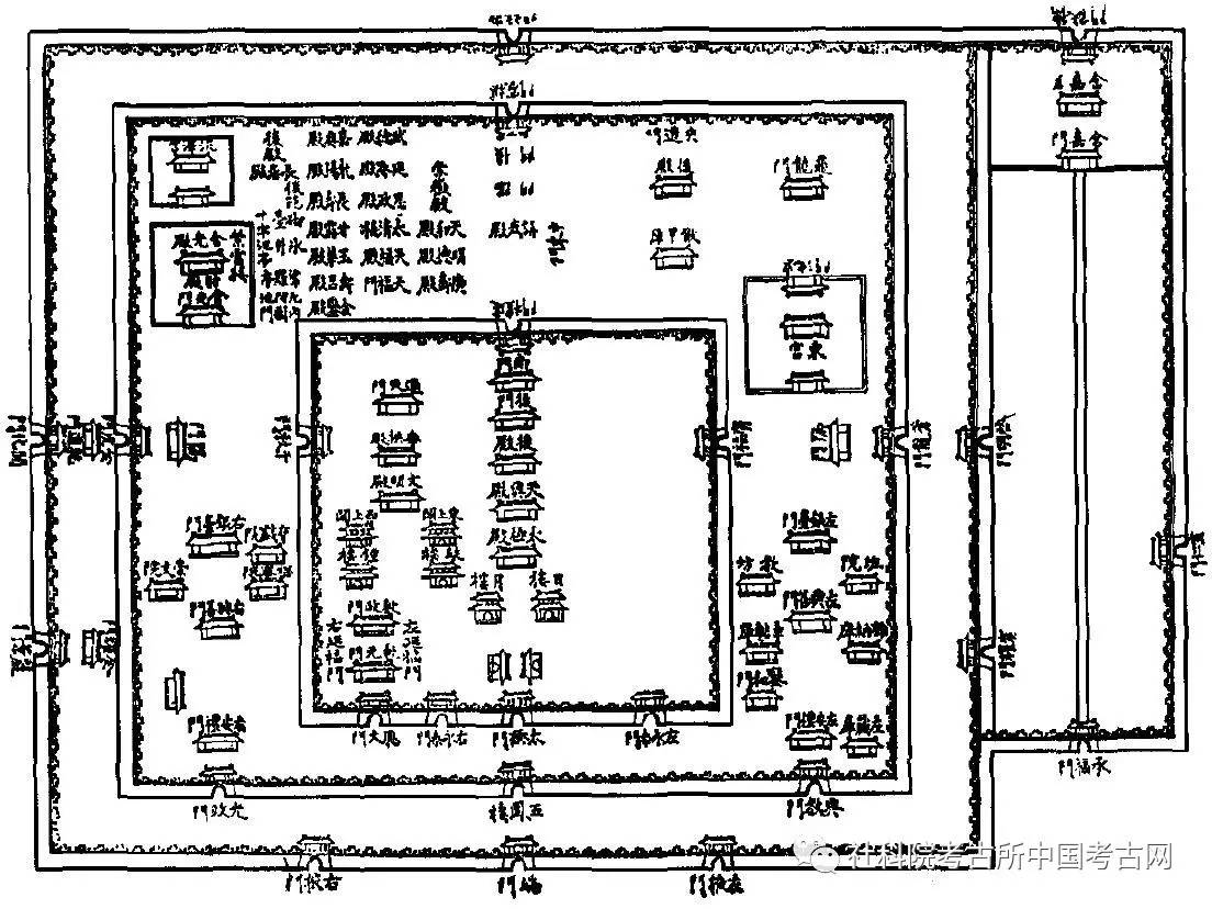 图一 宋初西京洛阳宫皇城布局复原图