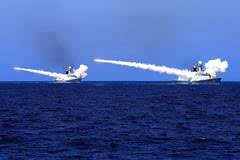 剑指长空 海军在黄渤海海空域组织实兵实弹对抗演习