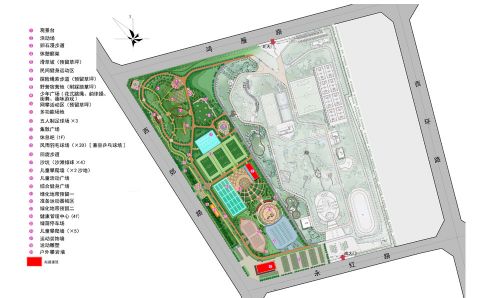 健身公园二期开建平面图由克区住建局提供