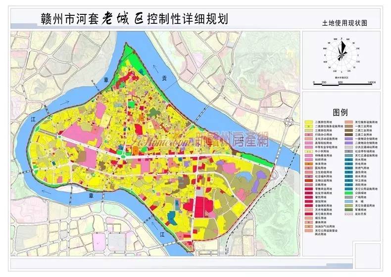 两座大桥大概位置图 河套老城区还规划了 虔城大桥, 西津大桥等.