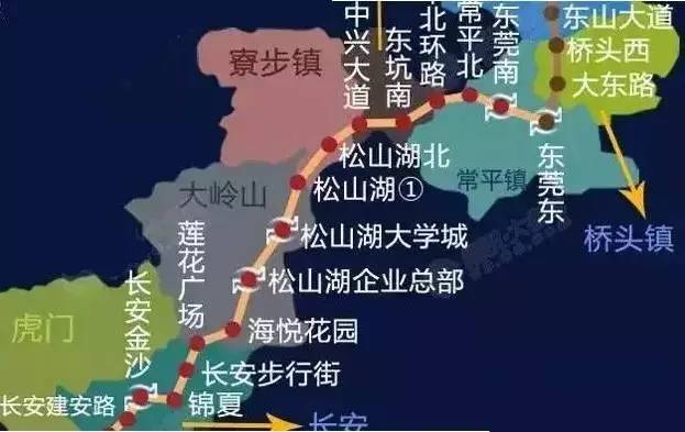 东莞1号线与深圳地铁6号线连接深圳地铁6号线为轨道快线,起于深圳科学