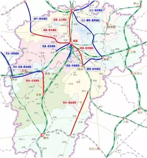 新规划的南昌至南丰高速公路具体走向
