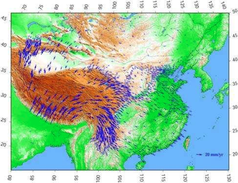 四川的西部属于青藏高原的边缘地带,四川的东部则属于四川盆地,因而图片