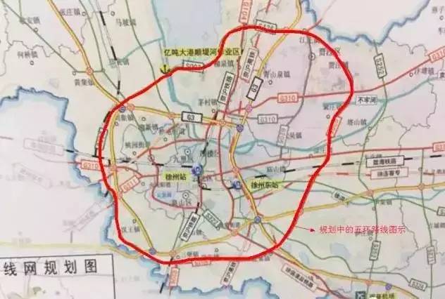 可能还有人不知道 其实是徐州周围的几条高速公路 如连徐,连霍,京福