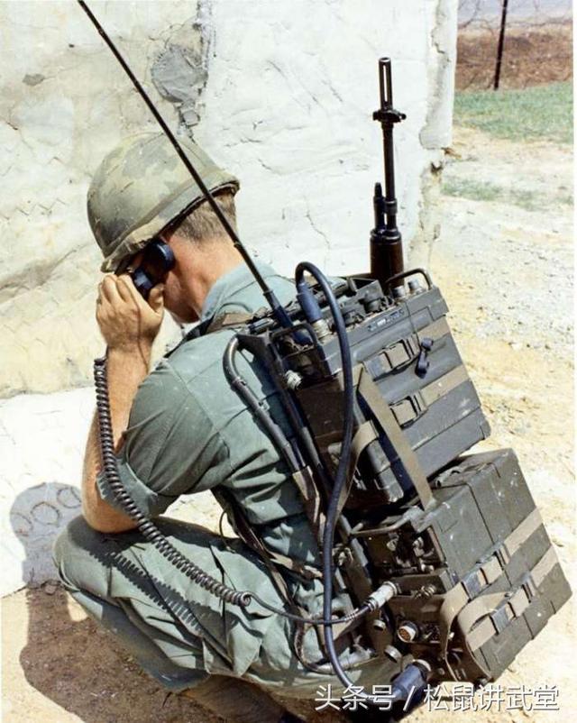 越战中美军使用的哈里斯公司prc-77单兵电台