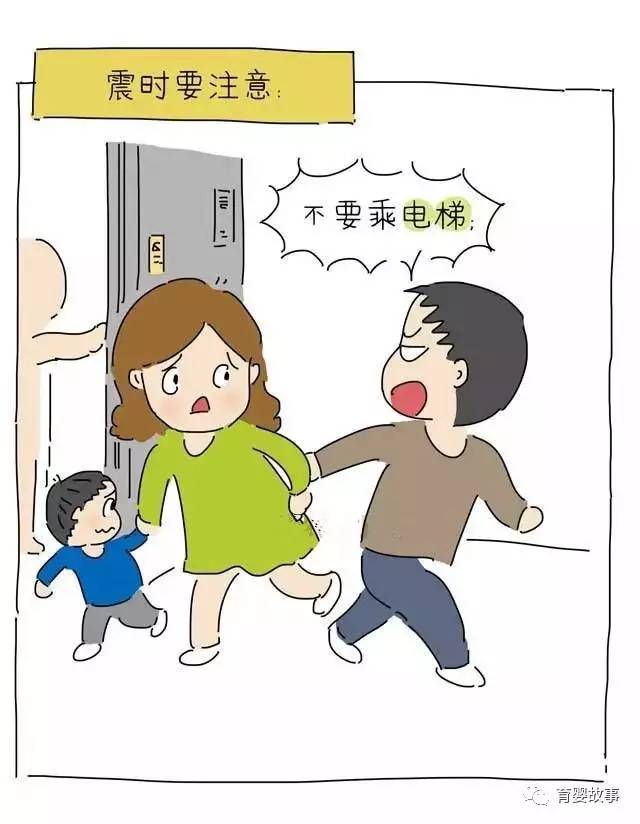 地震自救漫画,防止二次伤害最重要!