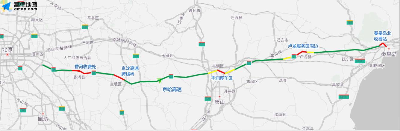 王四营桥区,五方桥区周边拥堵时,出京的朋友可以选择京津高速和东六环