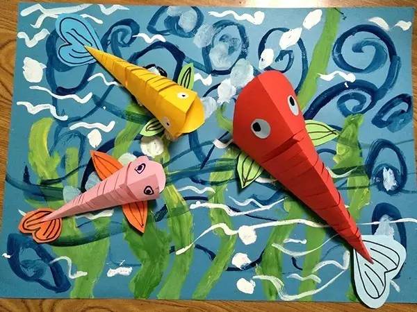 创意作品——小海豚创意美术