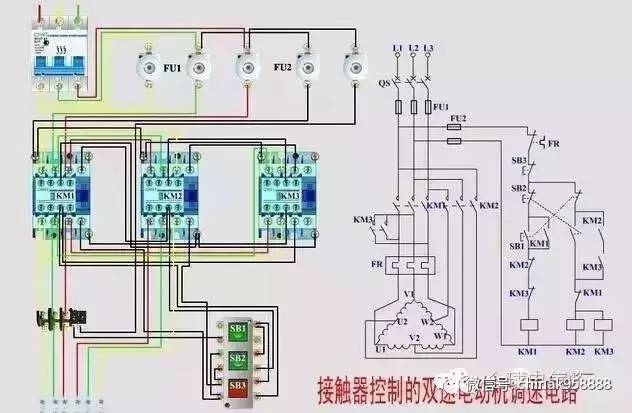 380电机反接制动接线图