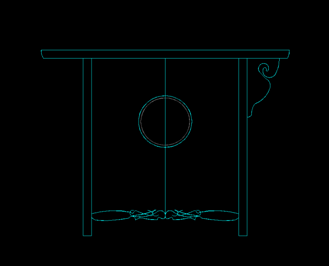 家具cad教程,中式家具画法详解
