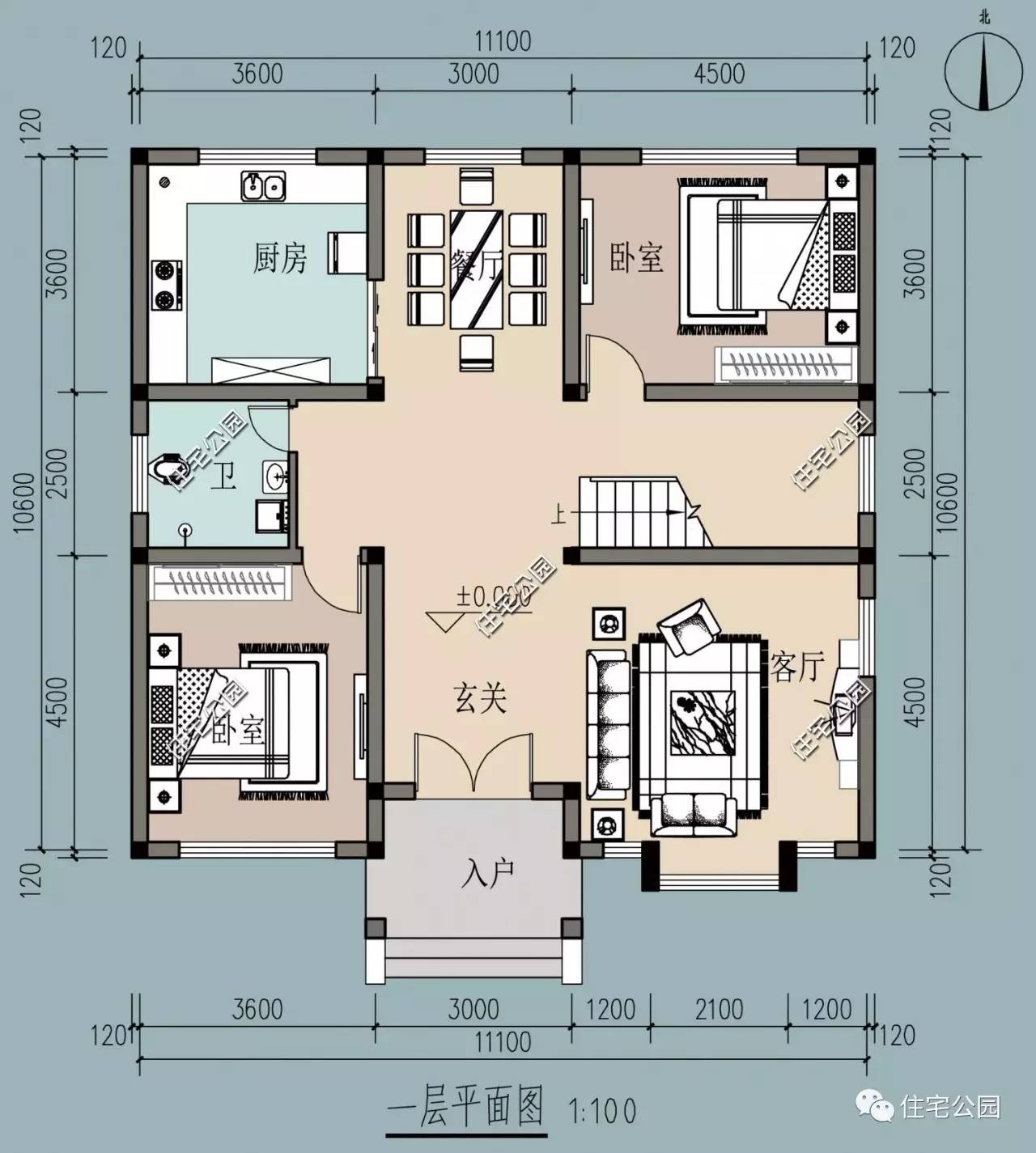 6卧室,11x12米二层经典欧式别墅丨建筑师作品展