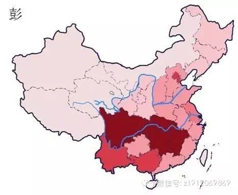中国人口分布_杨姓人口及分布