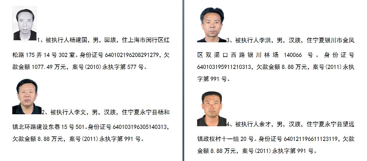 权威丨银川这些"老赖"被曝光!不光要被拘留,以后连飞机都不能坐!