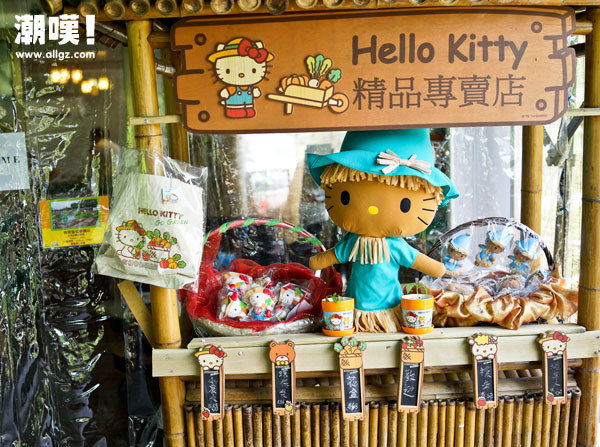 每区各有一款印仔供客人收集,还可以买走农庄限定的 hello kitty 精品