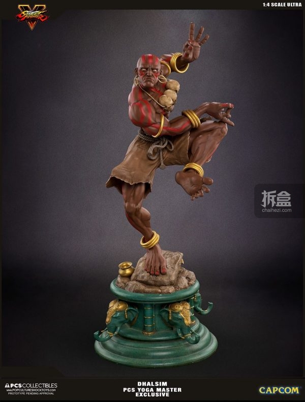 pcs街头霸王印度高僧达尔锡dhalsim14雕像