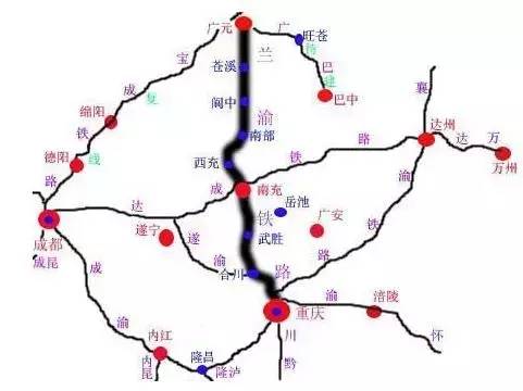 中的高速客运通道之一,兰渝铁路规划线路 北起兰州枢纽,向南经甘肃