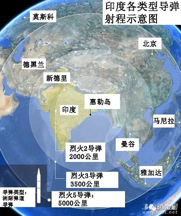 中国杀手 ,印度几近完成 三位一体 战略核力量建设,全球仅五国有 