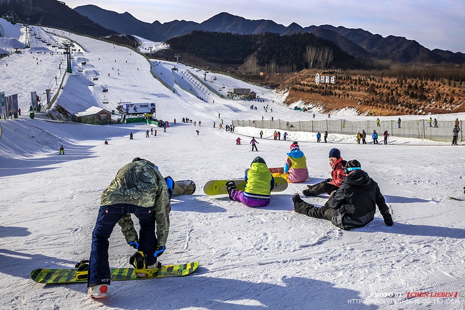 北京密云区的南山滑雪场