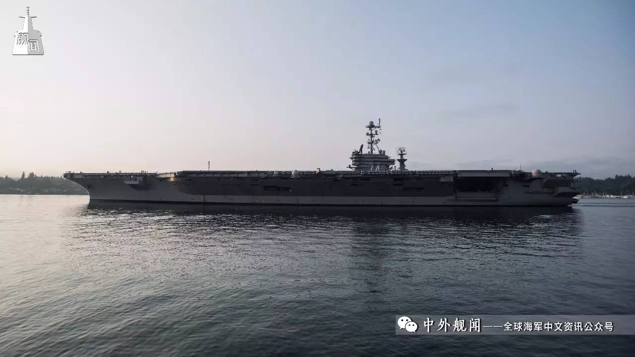 美国海军约翰·c·斯坦尼斯号核动力航母完成维修后首次海试