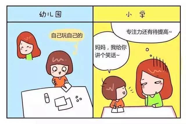 0816一组漫画告诉你小学和幼儿园有什么区别心好累