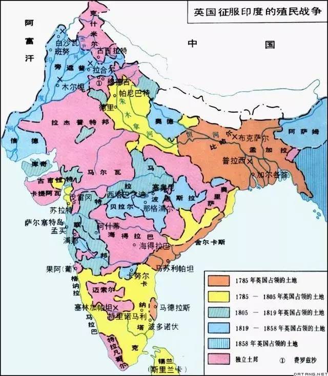 1949年,最后三个土邦(即特里普拉,曼尼普尔和巴纳拉斯)加入印度联邦.