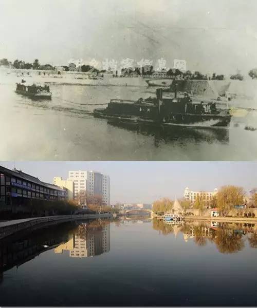 左图照片为卫河上劳动桥东边30米处大桥,原为邵拱桥,民乐桥,新乡解放