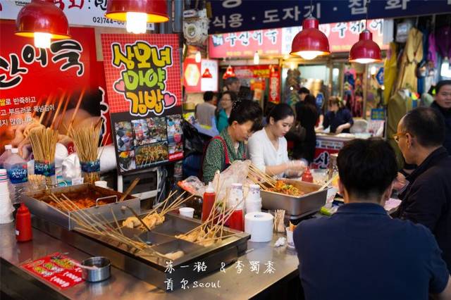 广藏市场美食街,品尝地道韩国小吃