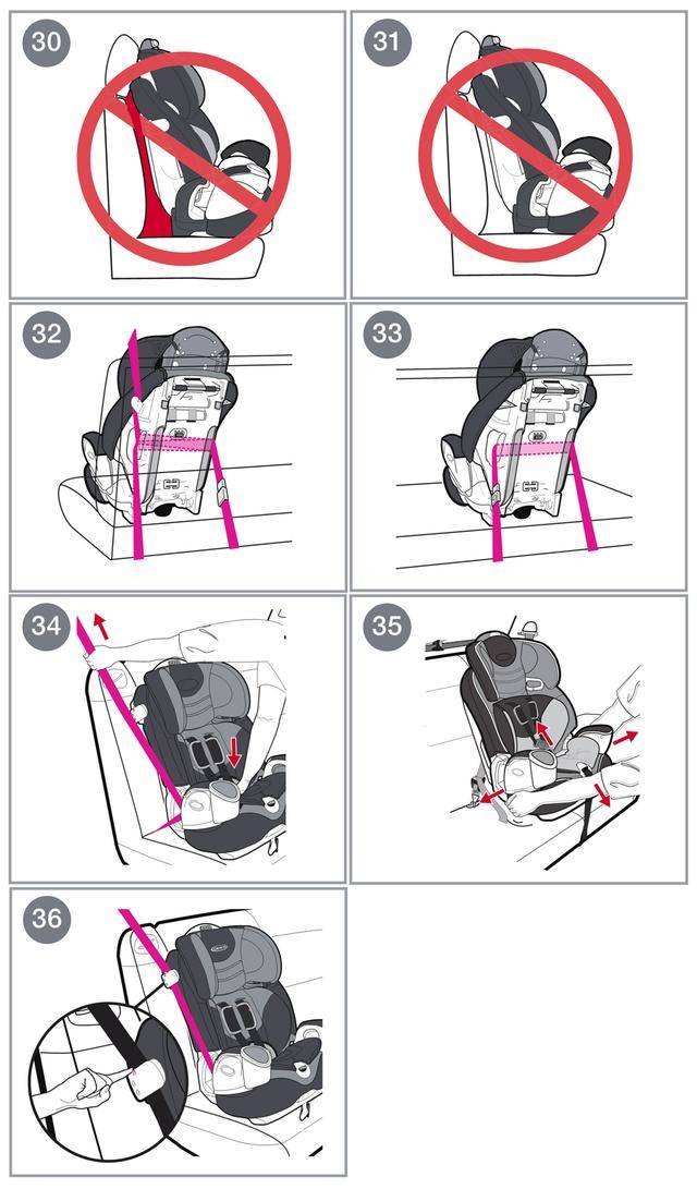 graco安全座椅安装图解图片