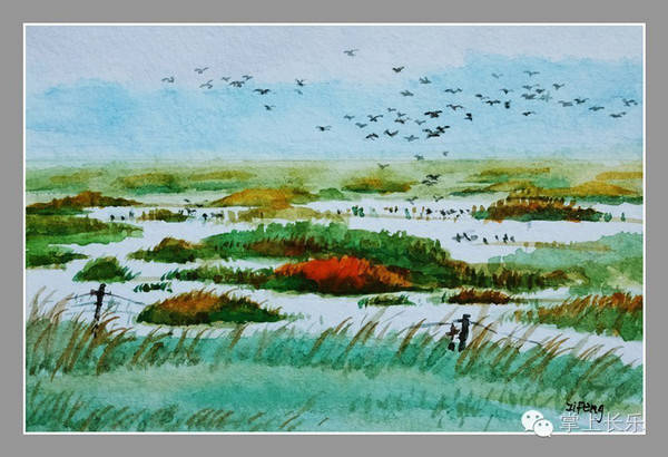 湿地公园画画图片图片