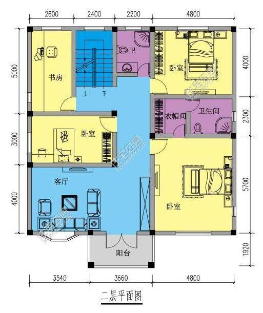 10x12米方正户型,农村房该换风格了