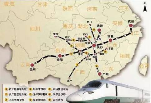 昆明到广州高铁线路图图片