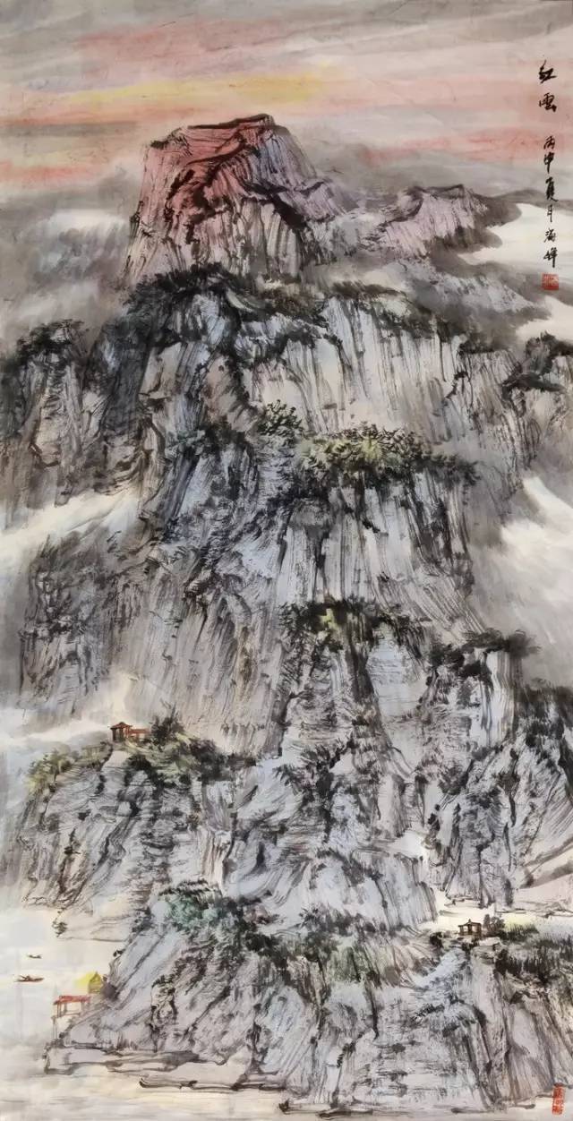 祁海峰山水画图片图片