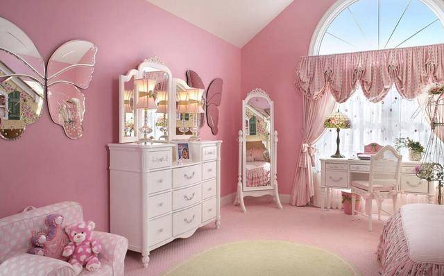 浪漫甜美粉色混搭风格公主房装修案例四 浪漫甜美粉色混搭风格公主房