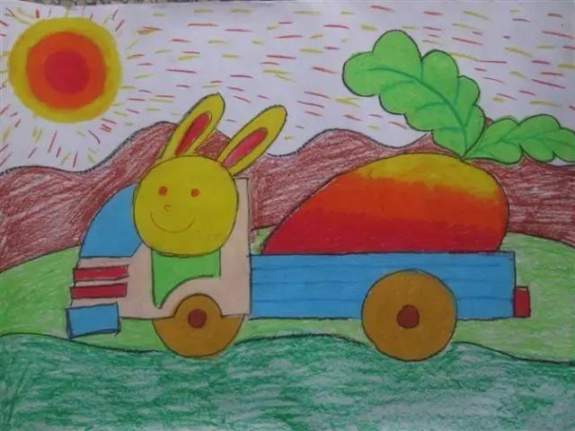 象征阶段幼儿绘画特点图片