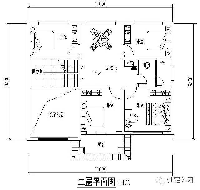 11x9米3層農村自建房,適合農村人建造的宜居好戶型