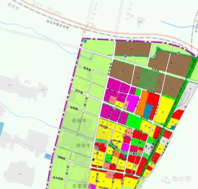 高清规划图:保定徐水区中心城区控制性详细规划