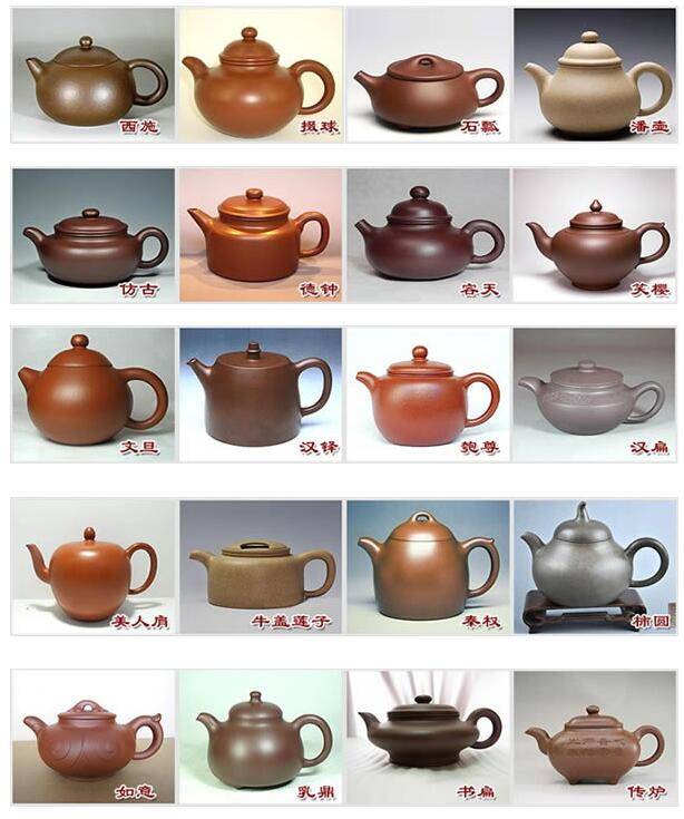 茶壶种类名称图片