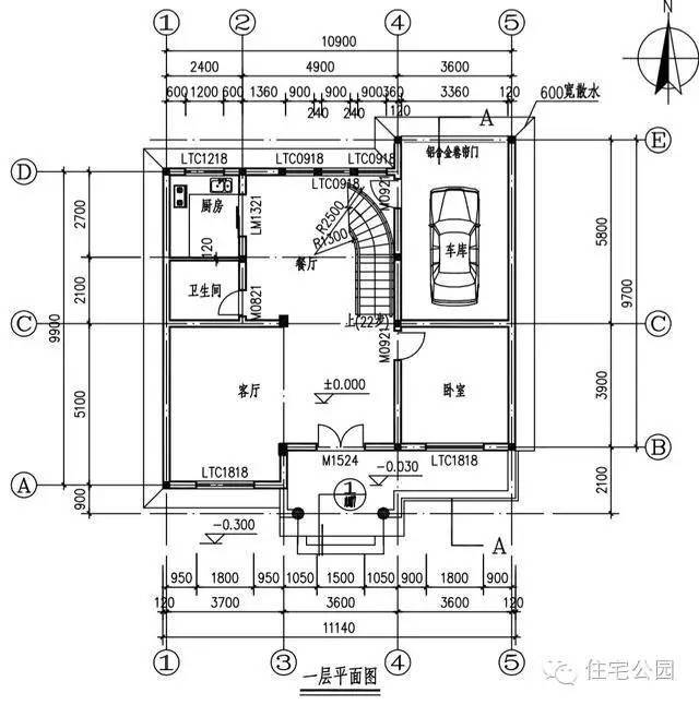 新农村3层自建房 罗马柱老虎窗确实提气 含图纸