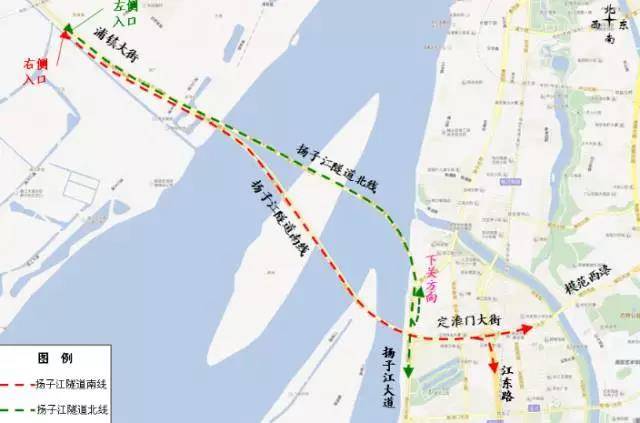 扬子江隧道入口示意图图片