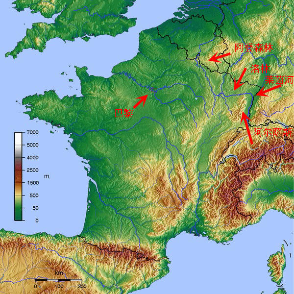 阿登森林地图位置图片
