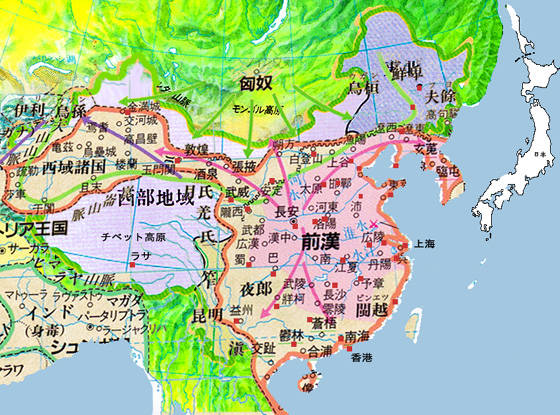 但是那里被汉朝统治包围,不应算做飞地,那么匈奴帝国就没领土可画了