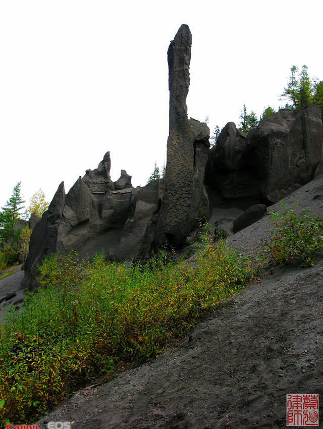 长白山峡谷浮石林